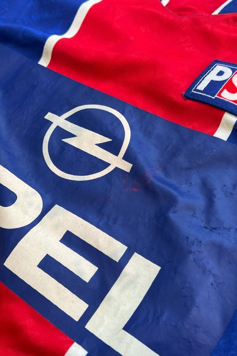MADE IN UK 95-96'S PSG FOOTBALL GAME SHIRT / BLUE [SIZE: L USED]