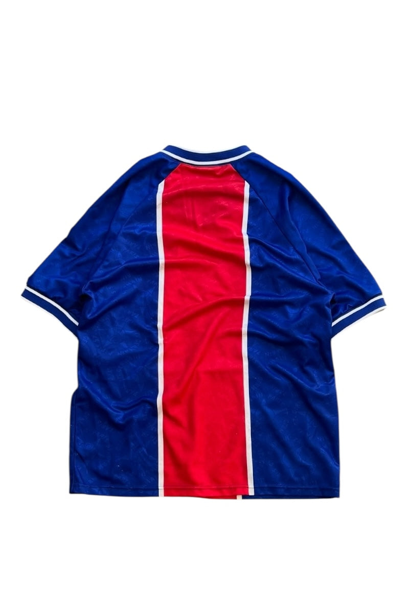 MADE IN UK 95-96'S PSG FOOTBALL GAME SHIRT / BLUE [SIZE: L USED]