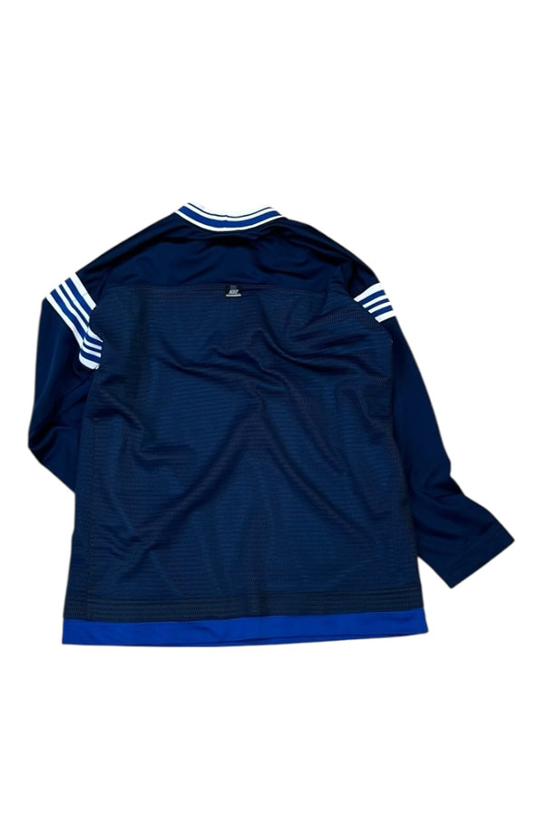 Y2K EARLY 00'S L/S MESH T-SHIRT / NAVY [SIZE: M USED]
