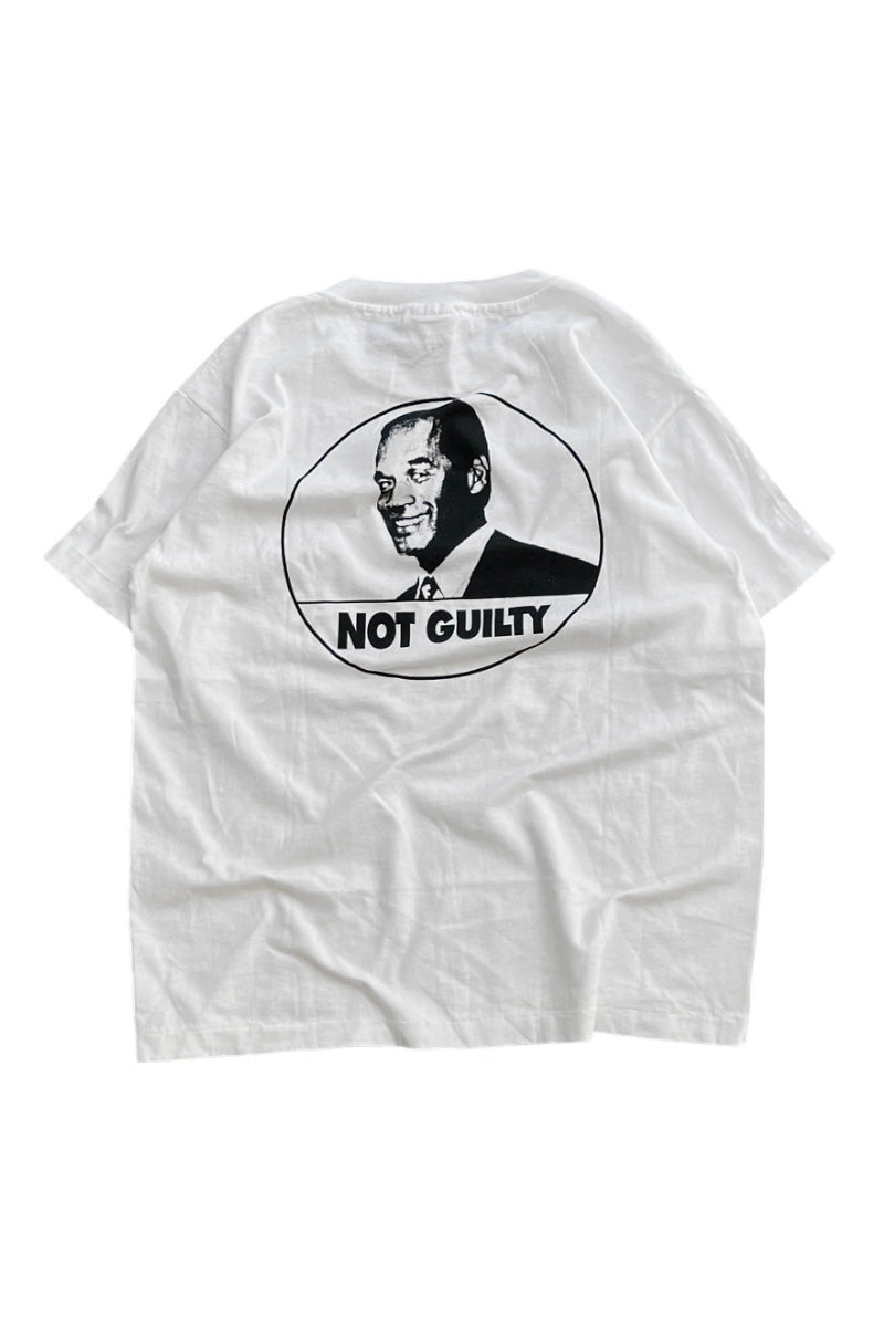 MADE IN USA 94-95'S OJ SIMPSON GUILTY T-SHIRT / WHITE [SIZE: M USED]