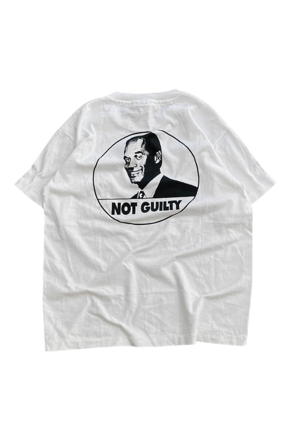 MADE IN USA 94-95'S OJ SIMPSON GUILTY T-SHIRT / WHITE [SIZE: M USED]