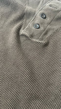 画像をギャラリービューアに読み込む, 90&#39;S L/S HENLEY NECK T-SHIRT / BROWN [SIZE: S USED]
