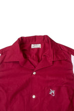 画像をギャラリービューアに読み込む, MADE IN USA 60&#39;S BOWLING S/S SHIRT / RED [SIZE: L USED]

