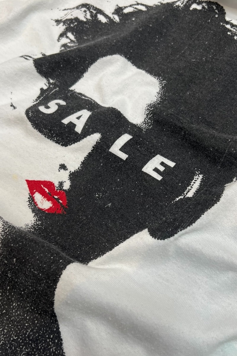 MADE IN USA 90'S SALE L/S T-SHIRT / WHITE [SIZE: L USED]