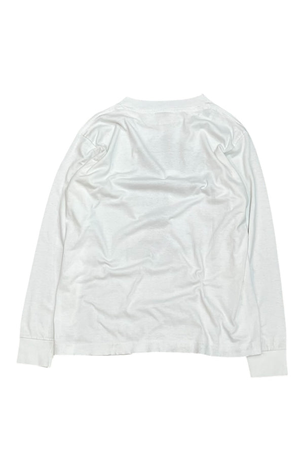 MADE IN USA 90'S SALE L/S T-SHIRT / WHITE [SIZE: L USED]