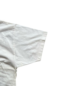 MADE IN USA 90-Y2K EARLY 00'S LOGO PRINT T-SHIRT / WHITE [SIZE: M USED]