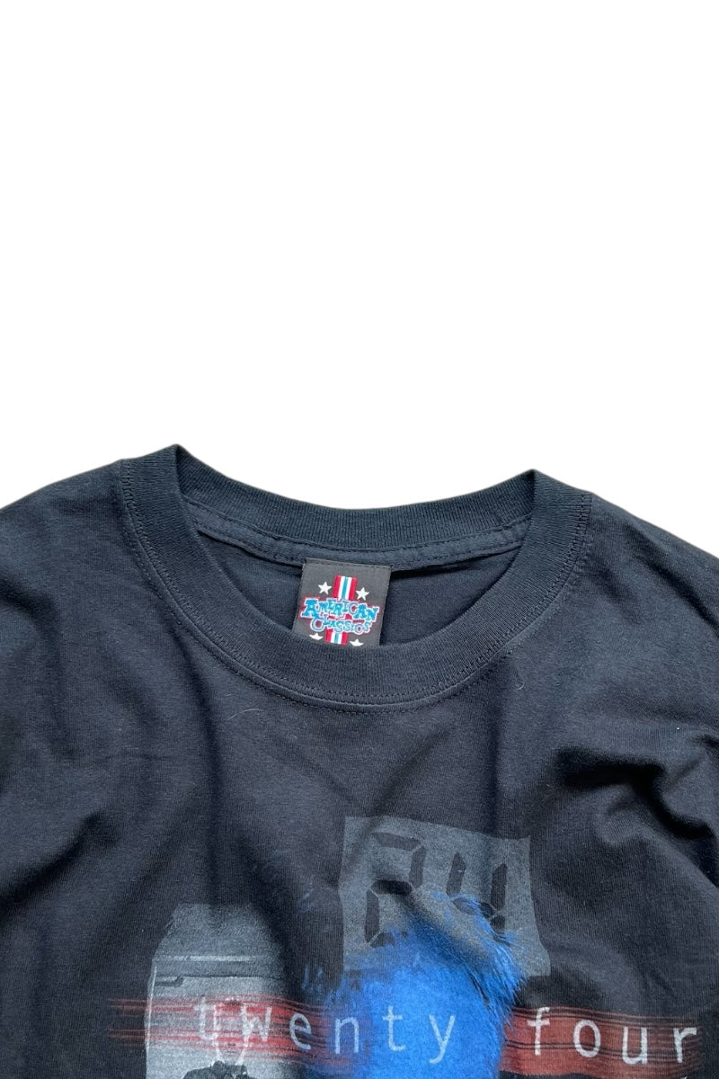 Y2K 05'S TWENTY FOUR MOVIE DRAMA T-SHIRT / BLACK [SIZE: L DEADSTOCK/NOS]