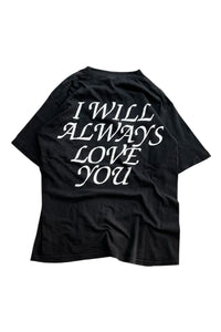 Y2K EARLY 00'S WHITNEY HOUSTON MUSIC T-SHIRT / BLACK [SIZE: L USED]