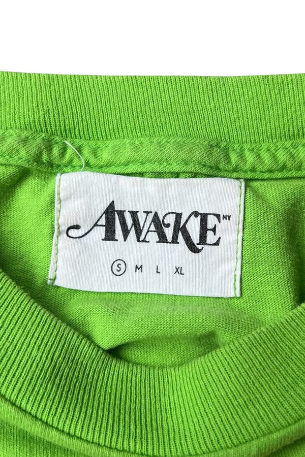 MADE IN USA GIL SCOTT-HERON PRINT T-SHIRT / GREEN [SIZE: S USED]