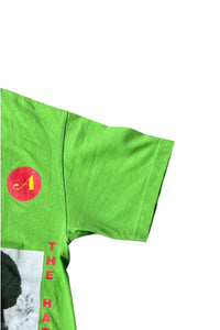 MADE IN USA GIL SCOTT-HERON PRINT T-SHIRT / GREEN [SIZE: S USED]
