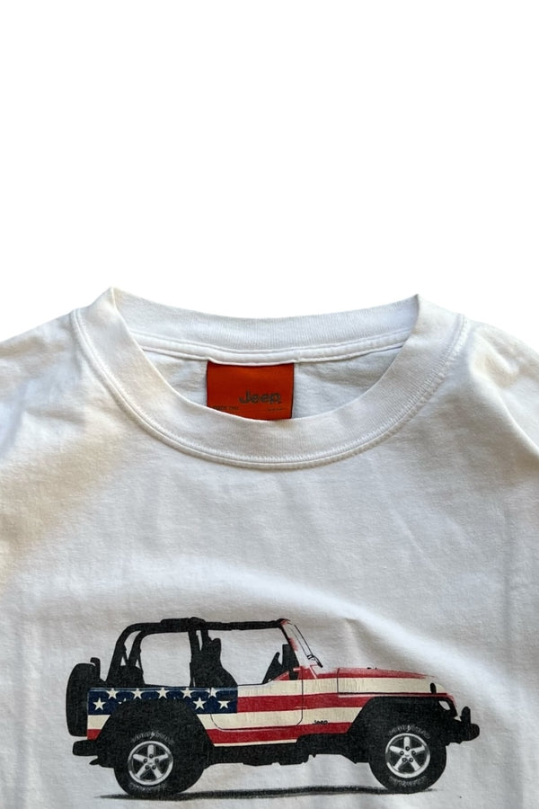 Y2K EARLY 00'S JEEP T-SHIRT / WHITE [SIZE: L USED]
