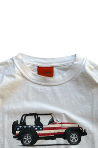 Y2K EARLY 00'S JEEP T-SHIRT / WHITE [SIZE: L USED]