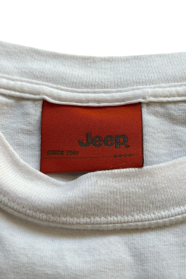Y2K EARLY 00'S JEEP T-SHIRT / WHITE [SIZE: L USED]