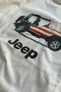 Y2K EARLY 00'S JEEP T-SHIRT / WHITE [SIZE: L USED]