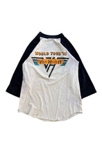 画像をギャラリービューアに読み込む, MADE IN USA 81&#39;S VAN HALEN WORLD WIDE TOUR RAGLAN BAND T-SHIRT / WHITE [SIZE: M USED]
