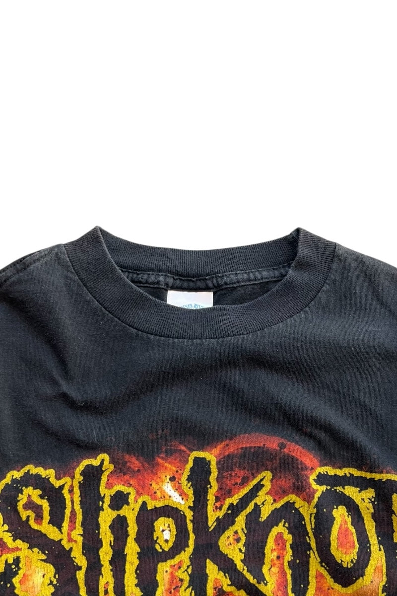 Y2K EARLY 00'S SLIPKNOT BAND T-SHIRT / BLACK [SIZE: S USED]