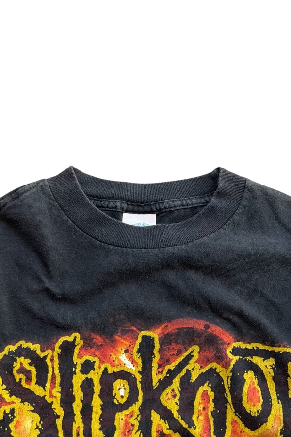 Y2K EARLY 00'S SLIPKNOT BAND T-SHIRT / BLACK [SIZE: S USED]