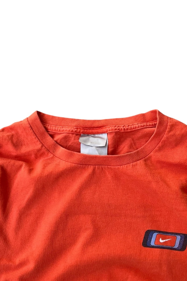 Y2K EARLY 00'S JUST DO IT T-SHIRT / ORANGE [SIZE: L USED]