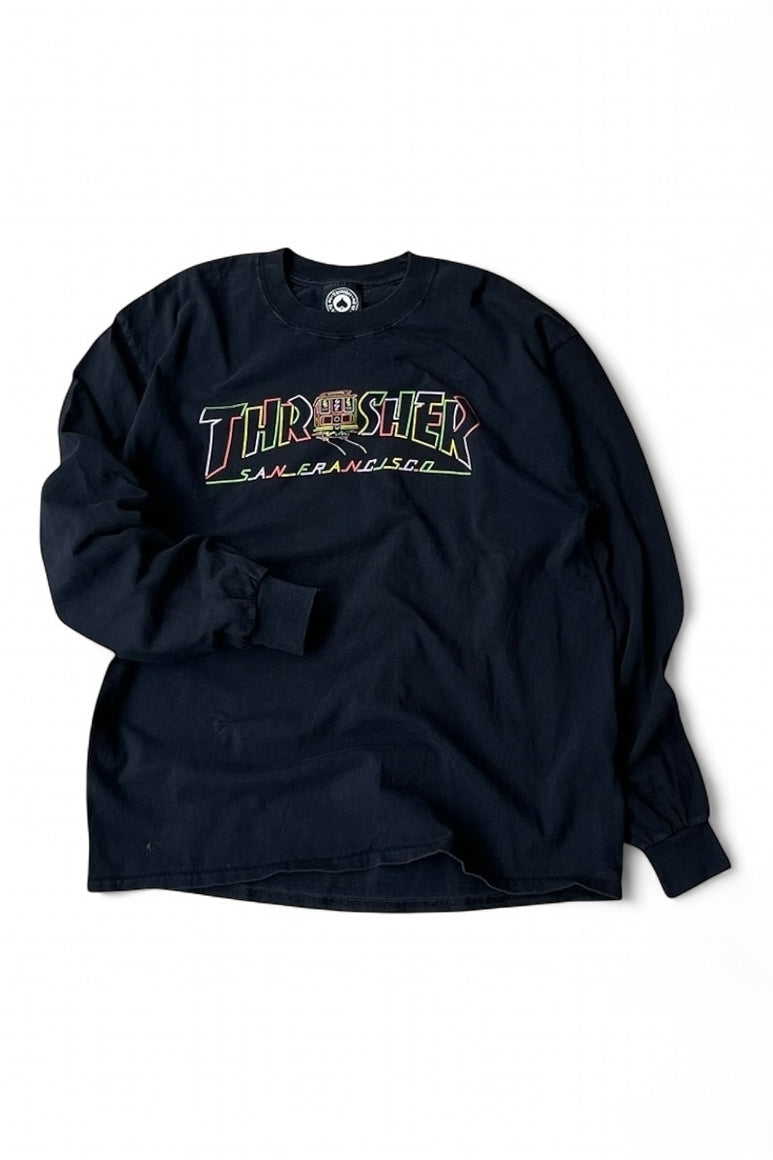 SANFRANCISCO LOGO L/S T-SHIRT USA企画品 / BLACK [SIZE: L USED]