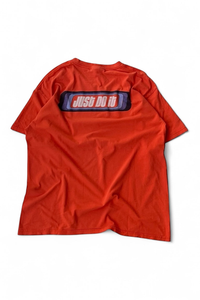 Y2K EARLY 00'S JUST DO IT T-SHIRT / ORANGE [SIZE: L USED]