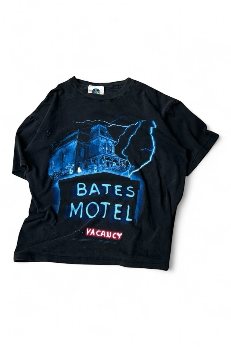 MADE IN MEXICO 90'S BATES MOTEL MOVIE T-SHIRT / BLACK [SIZE: M USED]