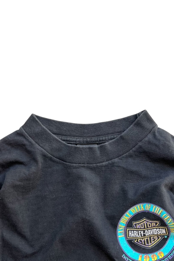 MADE IN USA 99'S LAST WEEK OF THE CENTURY T-SHIRT / BLACK [SIZE: L USED]