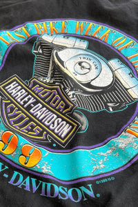 MADE IN USA 99'S LAST WEEK OF THE CENTURY T-SHIRT / BLACK [SIZE: L USED]