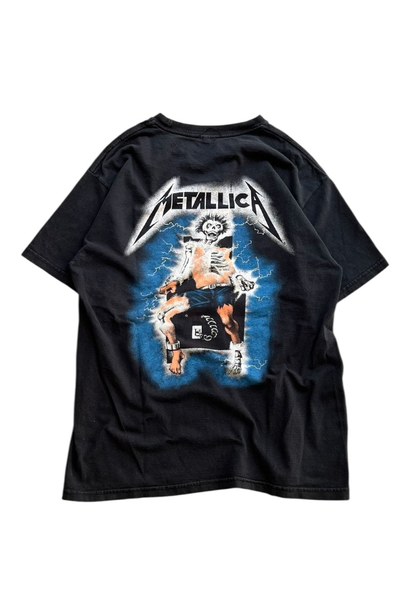 94'S METALLICA RIDE THE LIGHTNING BAND T-SHIRT / BLACK [SIZE: M USED]