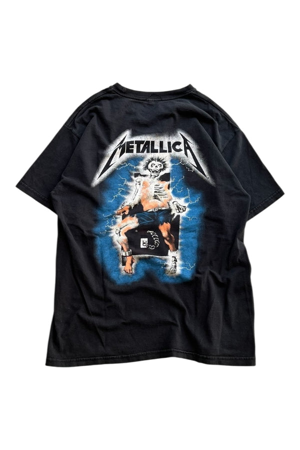 94'S METALLICA RIDE THE LIGHTNING BAND T-SHIRT / BLACK [SIZE: M USED]