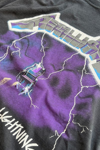 94'S METALLICA RIDE THE LIGHTNING BAND T-SHIRT / BLACK [SIZE: M USED]