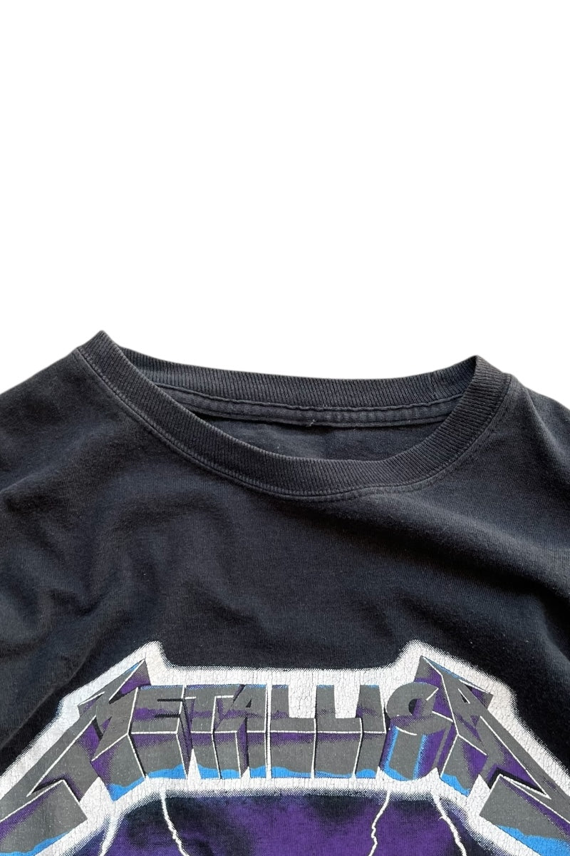 94'S METALLICA RIDE THE LIGHTNING BAND T-SHIRT / BLACK [SIZE: M USED]