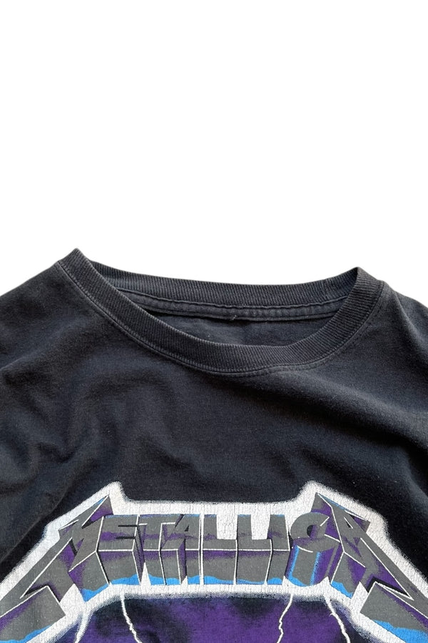 94'S METALLICA RIDE THE LIGHTNING BAND T-SHIRT / BLACK [SIZE: M USED]