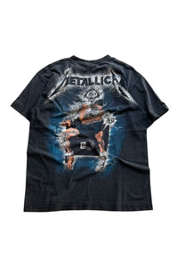 10'S METALLICA RIDE THE LIGHTNING BAND T-SHIRT / BLACK [SIZE: M USED]