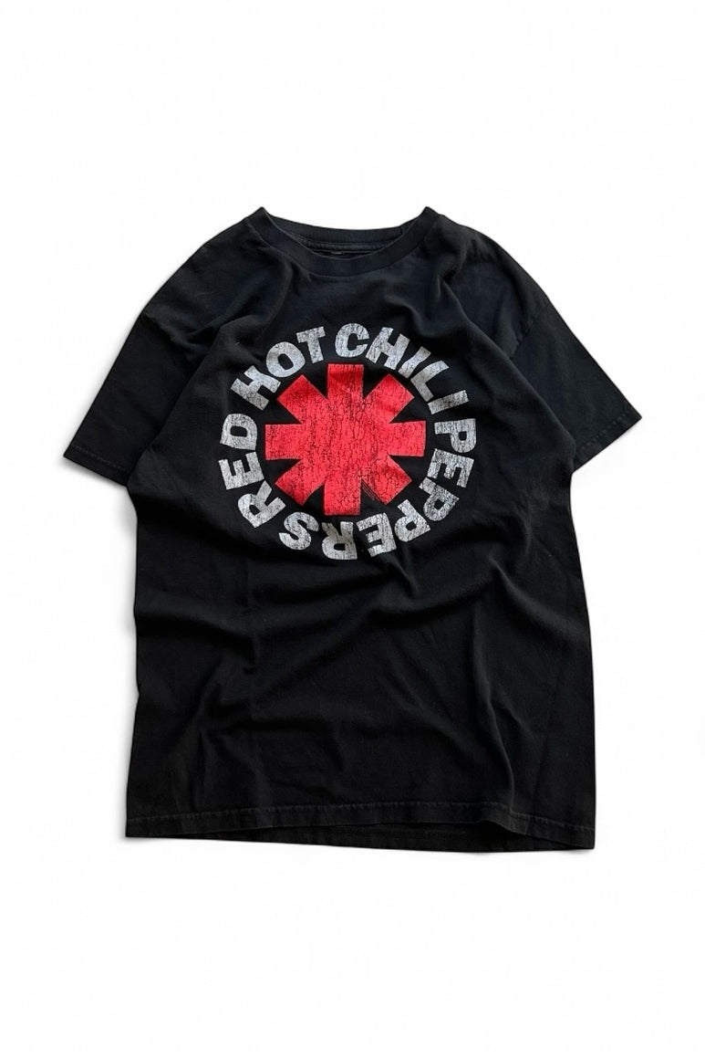 09'S RED HOT CHILIPEPPERS BAND T-SHIRT / BLACK [SIZE: L USED]