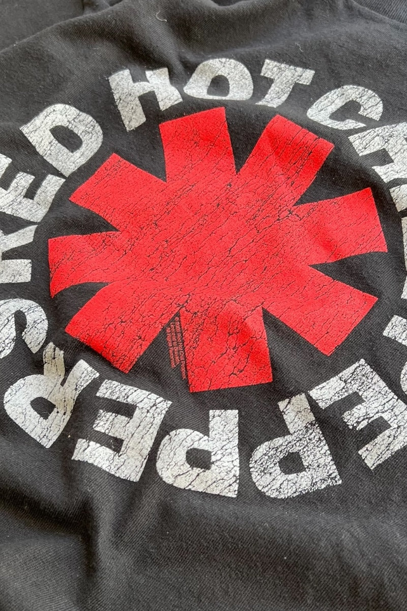 09'S RED HOT CHILI PEPPERS BAND T-SHIRT / BLACK [SIZE: L USED]
