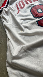 MADE IN USA 92-95'S USA ALL STAR JORDAN BASKETBALL GAME SHIRT / WHITE [SIZE: 40 USED]
