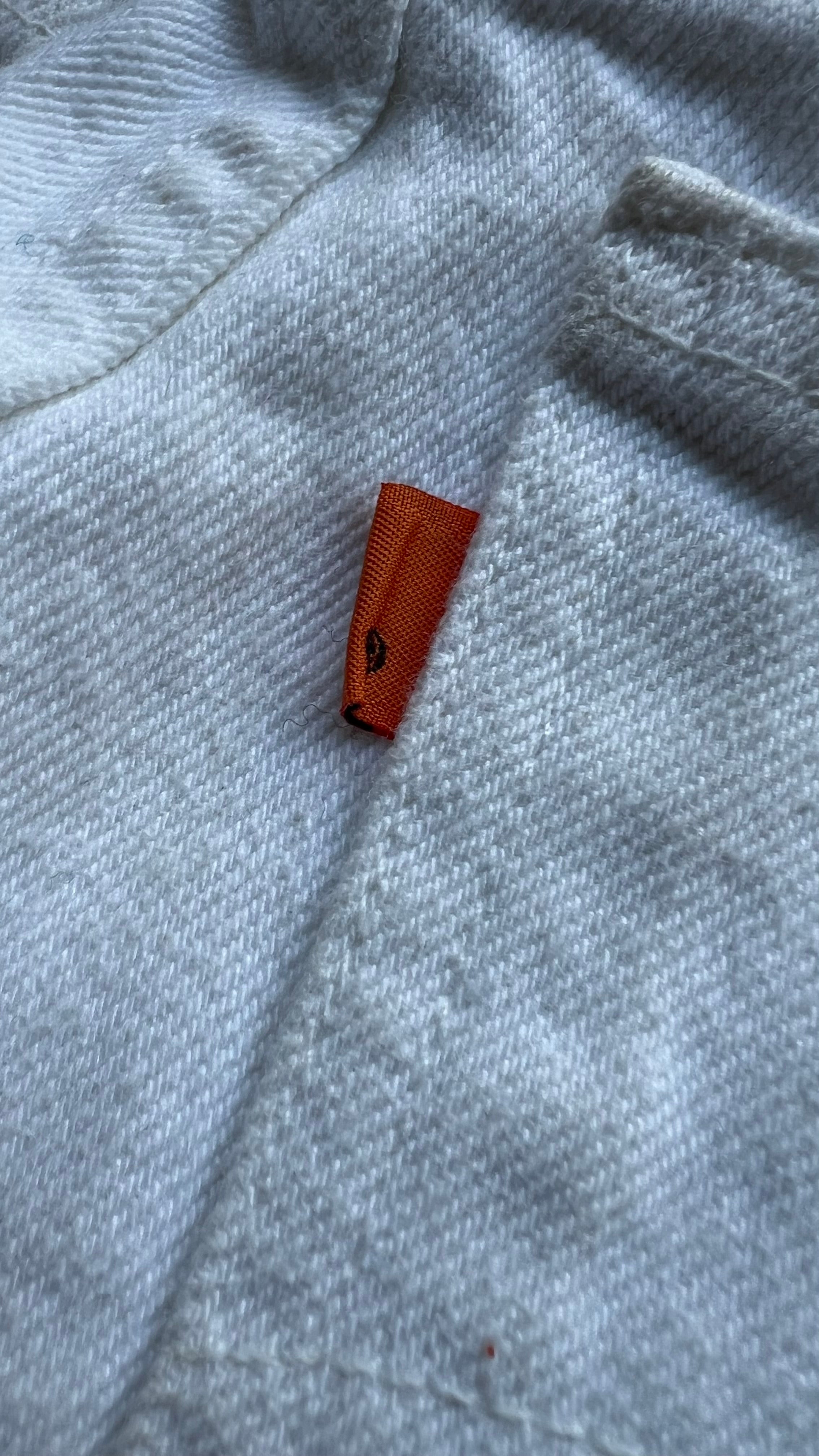 MADE IN USA 90'S 550 DENIM PANTS ORANGE TAB / WHITE [SIZE: 36 USED]