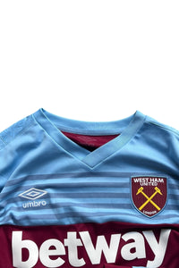 WEST HAM FOOTBALL GAME L/S T-SHIRT / WINE [SIZE: L USED]