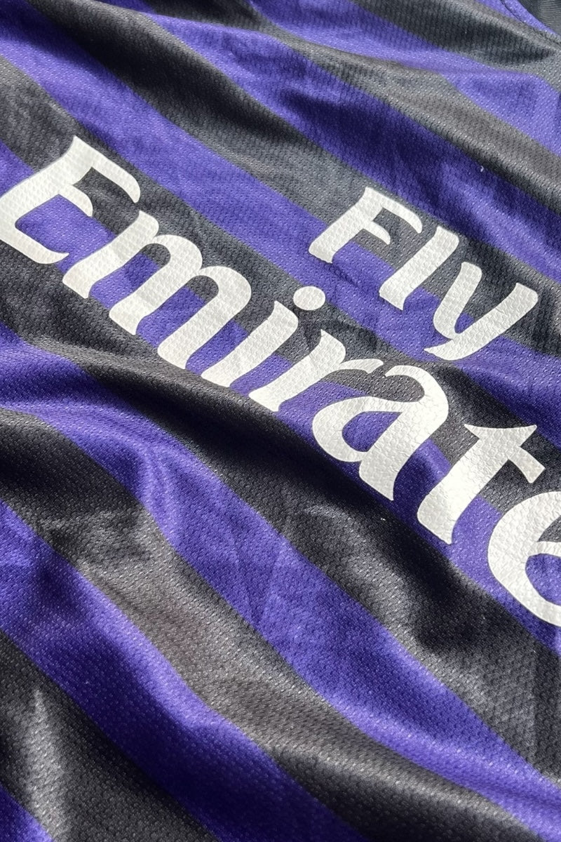 12-13'S FOOTBALL GAME SHIRT / PURPLE [SIZE: M USED]