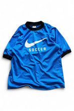 画像をギャラリービューアに読み込む, MADE IN USA 90&#39;S FOOTBALL LOGO GAME SHIRT / BLUE [SIZE: L USED]
