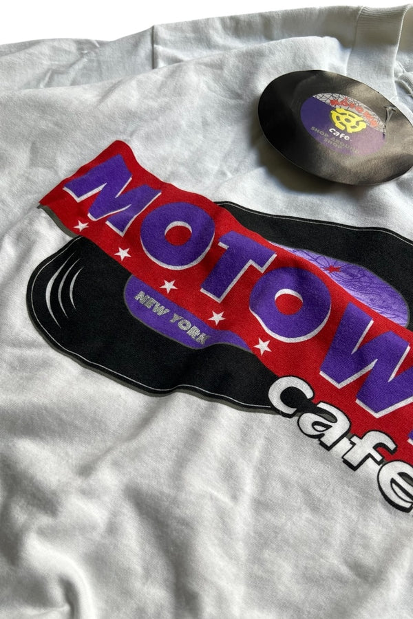 90'S MOTOWN CAFE T-SHIRT / WHITE [SIZE: M DEADSTOCK/NOS]