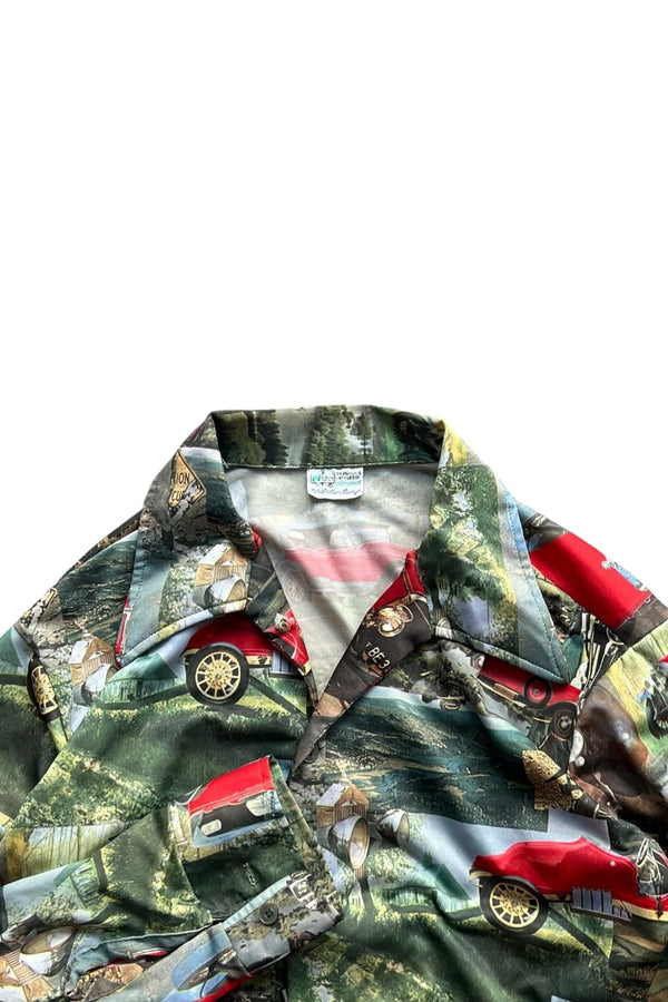 70'S L/S PATTERN SHIRT / PATTERN [SIZE: L USED]