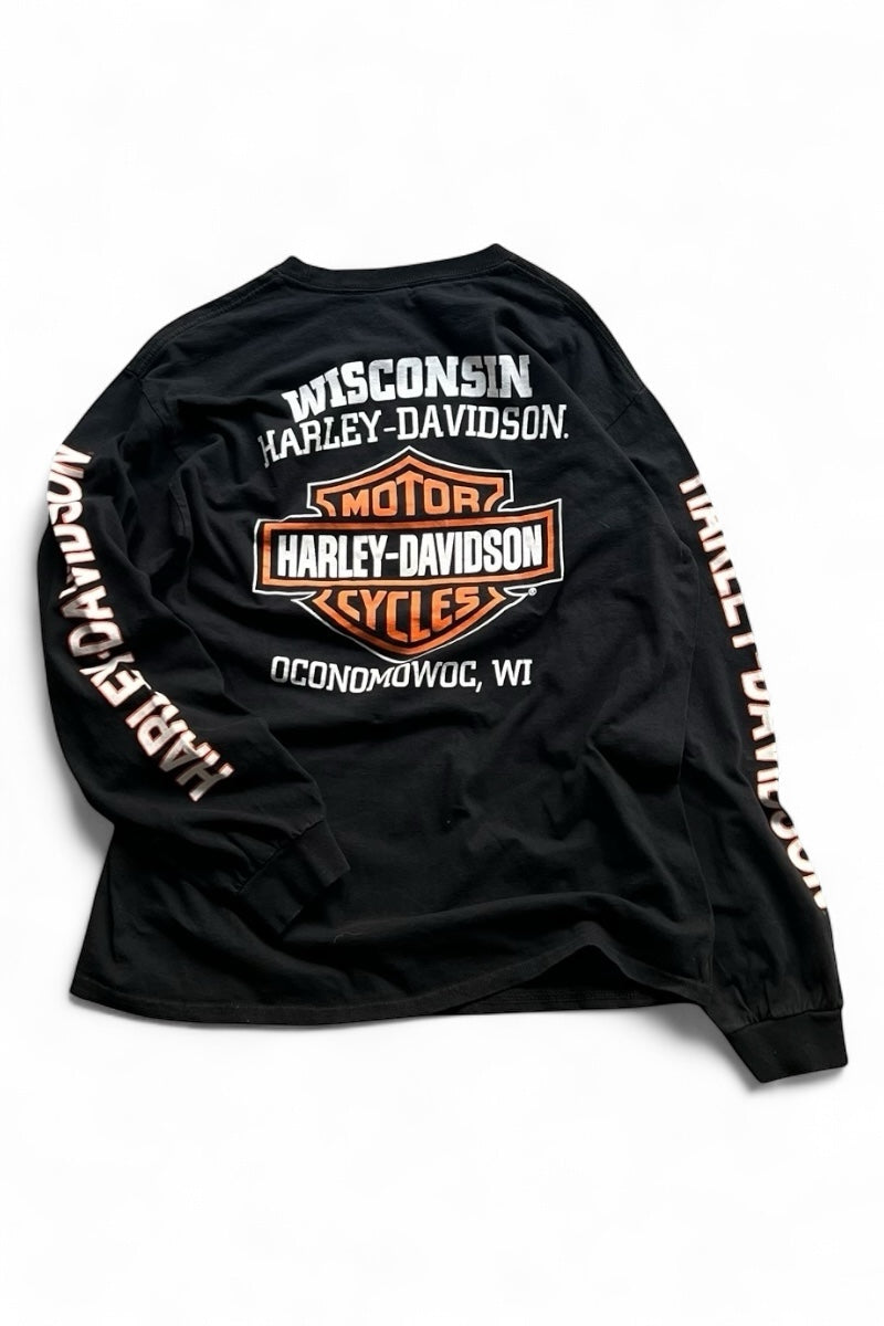 トップス 00's Harley-Davidson cafe print sweat 61hfqzJ1NkL._AC_AC_SY350_QL65_.jpg