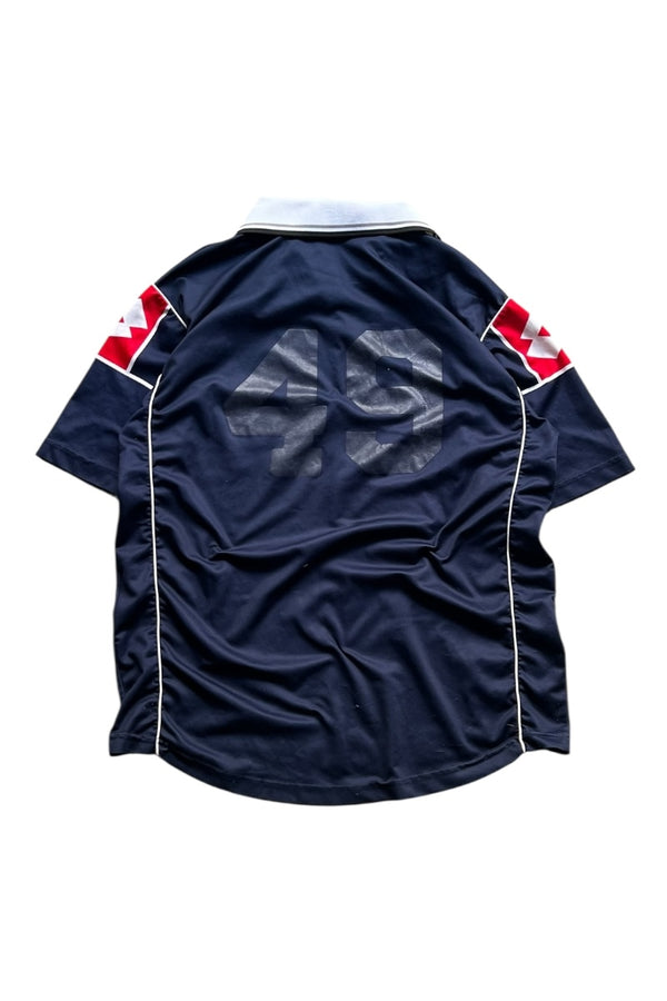 00-01 JUVENTUS FOOTBALL GAME SHIRT / NAVY [SIZE: L USED]