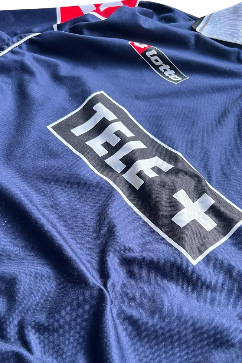 00-01 JUVENTUS FOOTBALL GAME SHIRT / NAVY [SIZE: L USED]