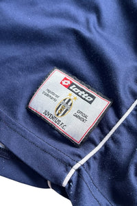 00-01'S JUVENTUS FOOTBALL GAME SHIRT / NAVY [SIZE: L USED]