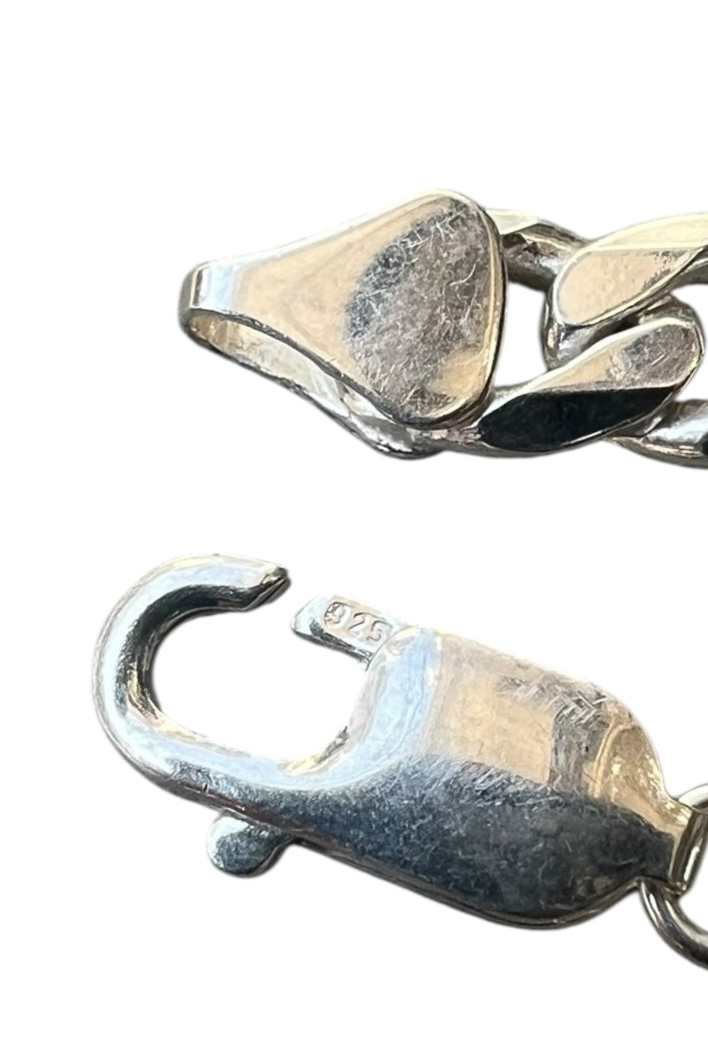 MADE IN ITALY 925 SILVER ID BRACELET / SILVER [SIZE: ONE SIZE USED]
