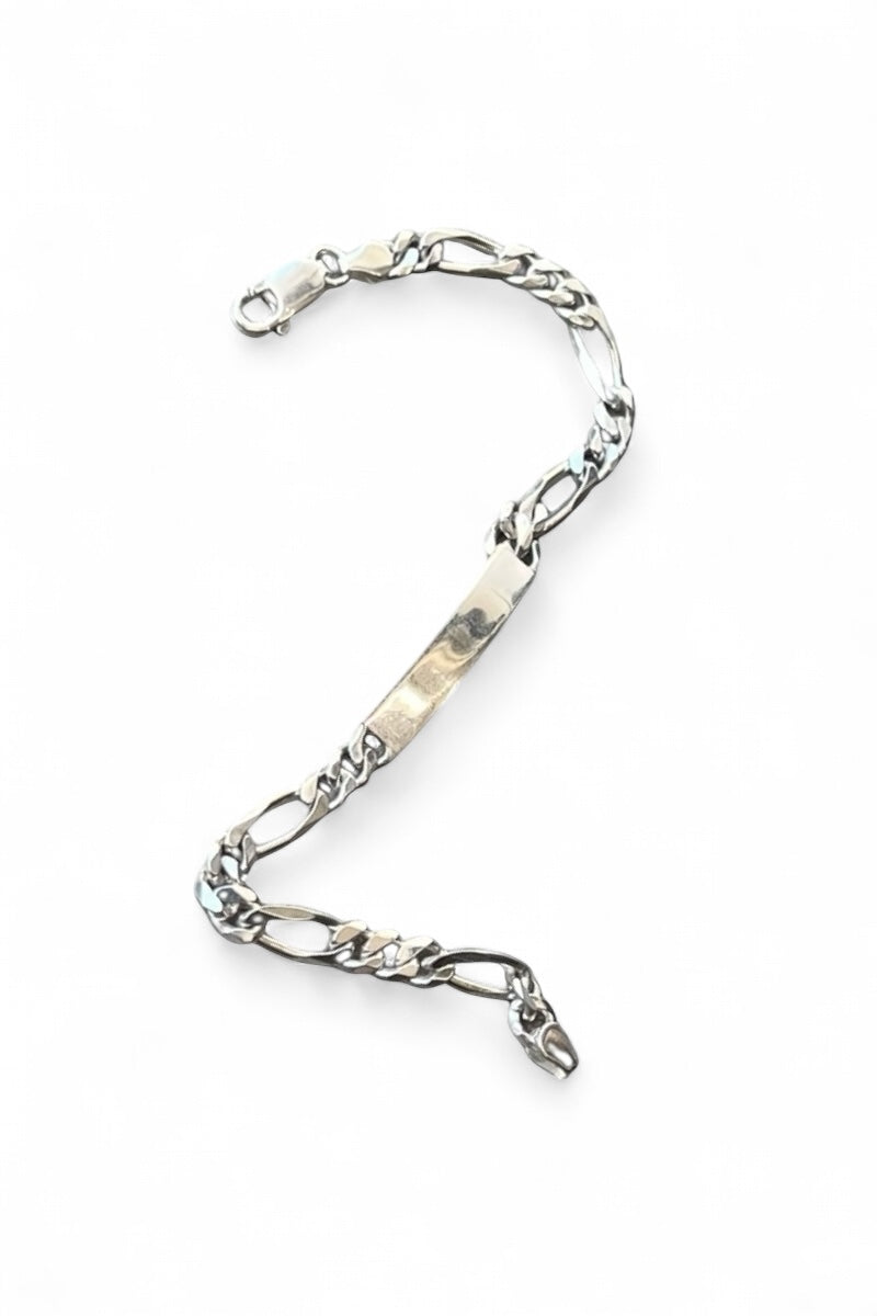 925 SILVER ID BRACELET / SILVER [SIZE: ONE SIZE USED]