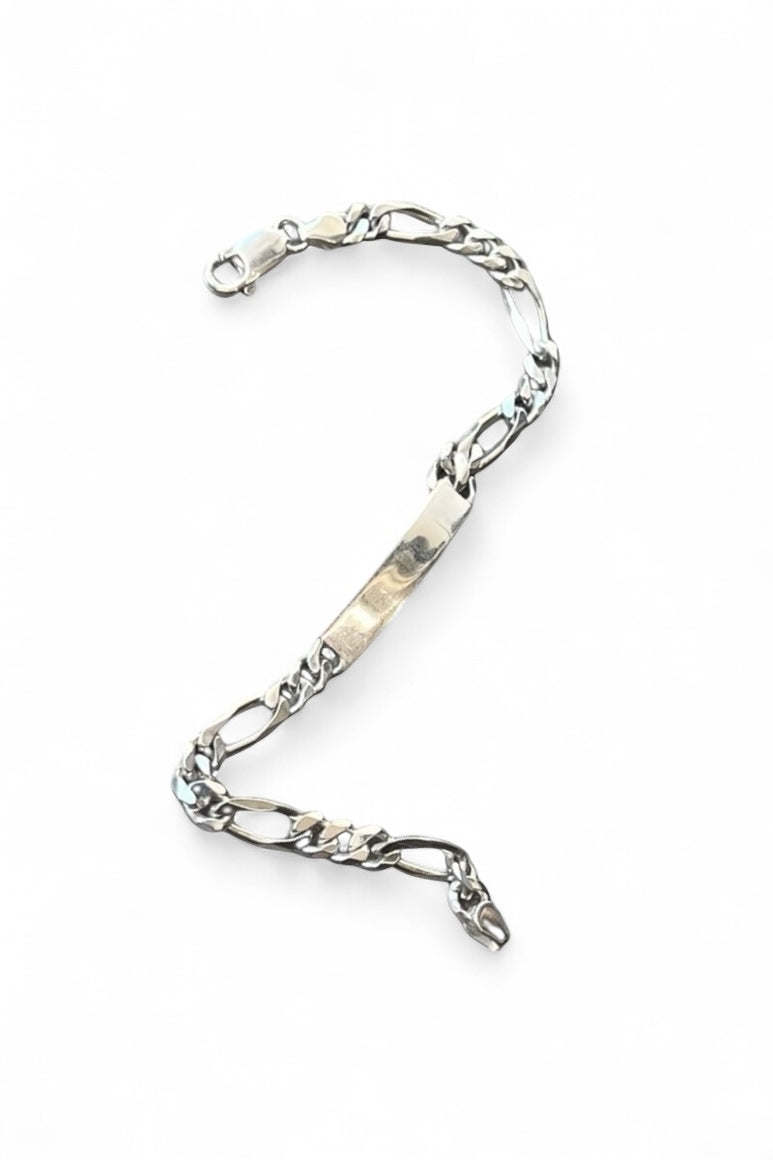 925 SILVER ID BRACELET / SILVER [SIZE: ONE SIZE USED]