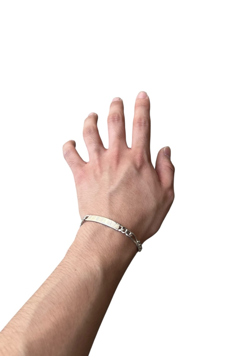 925 SILVER ID BRACELET / SILVER [SIZE: ONE SIZE, USED]